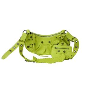 Balenciaga Shoulder Yellow Le Xs Bag Neon Cagole